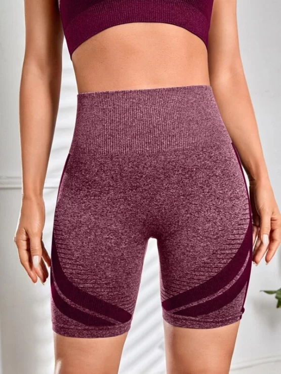 Contrast Panel Wide Waistband Sports Shorts - Image 2