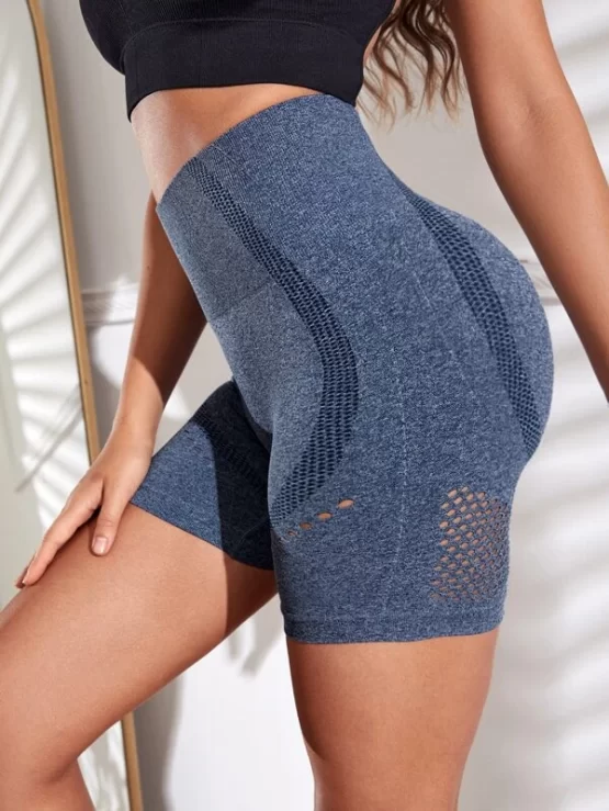 Wide Waistband Scrunch Butt Sports Shorts - Image 3
