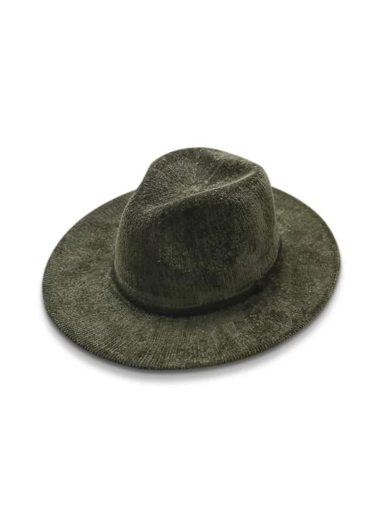 Braided Plain Casual Detail Fedora Hat - Image 3