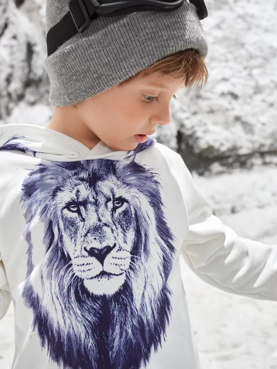 Toddler Boys Lion Print Hoodie & Sweatpants - Image 3