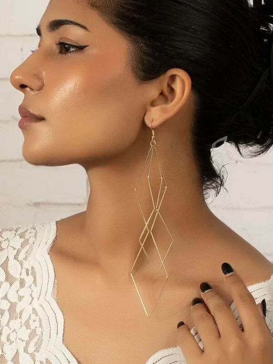 Geometric Fashionable Decor Drop Earrings