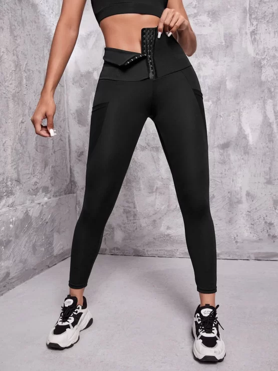 Hook and Eye Phone Pocket Sports Leggings