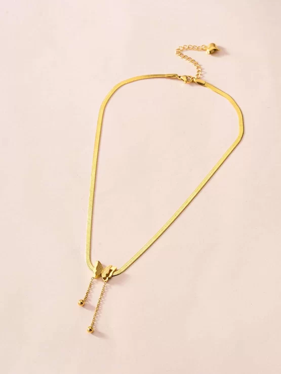 Fashionable Pendant Butterfly Decor Necklace - Image 2