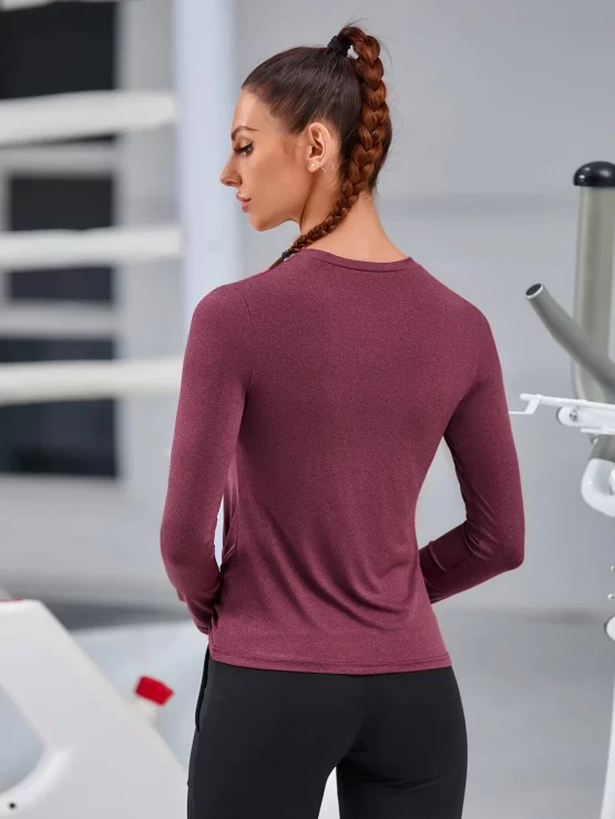 Twist Plain Regular Front Solid Sports Tee - Image 2