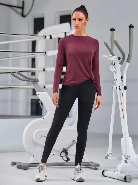 Twist Plain Regular Front Solid Sports Tee - Image 3