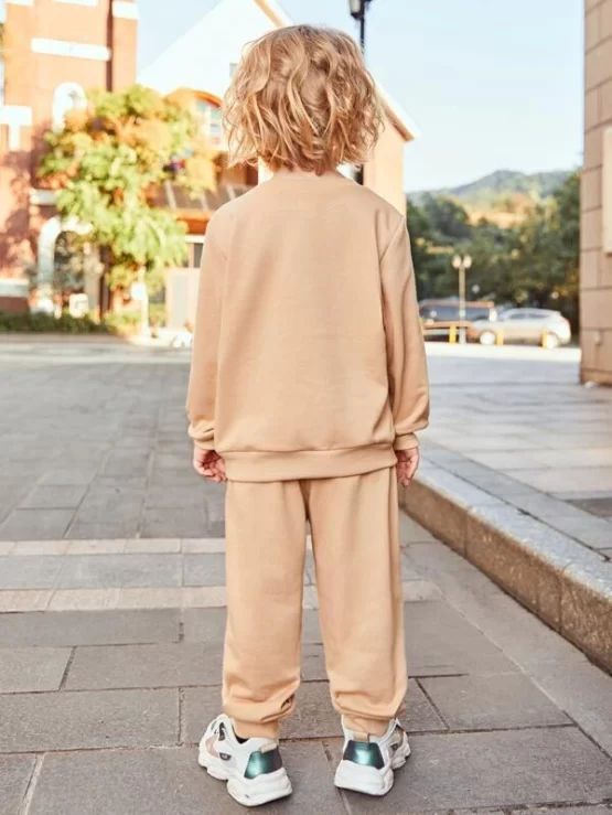 Toddler Boys Crew Neck Pullover & Sweatpants Set - Image 3