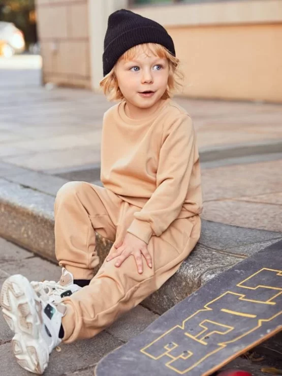 Toddler Boys Crew Neck Pullover & Sweatpants Set - Image 2