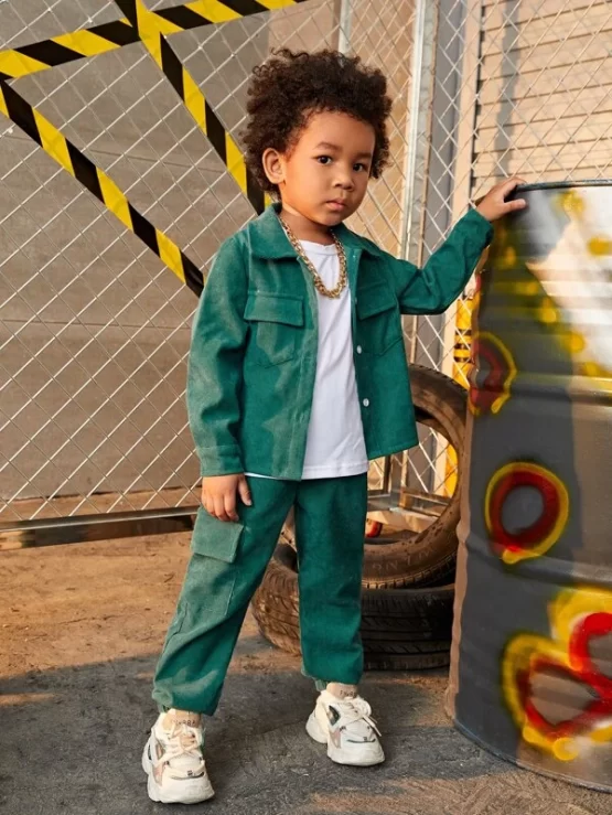 Toddler Boys Flap Pocket Jacket & Pants - Image 5