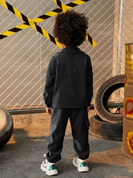Toddler Boys Flap Pocket Jacket & Pants - Image 3