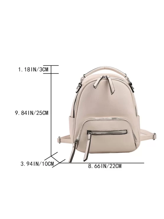 Multi Zip Adjustable Functional Fanny Backpack - Image 2