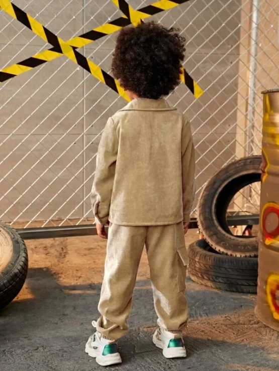 Toddler Boys Flap Pocket Jacket & Pants - Image 4