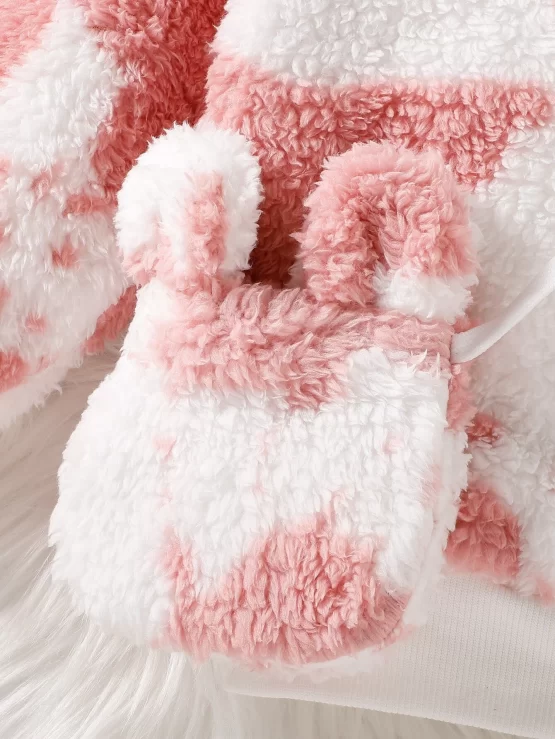 Baby Tie Dye Teddy Sweatshirt With Bag - Image 3