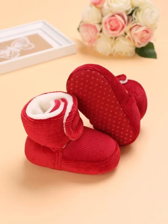 Baby Neon-red Thermal Lined Snow Boots - Image 2