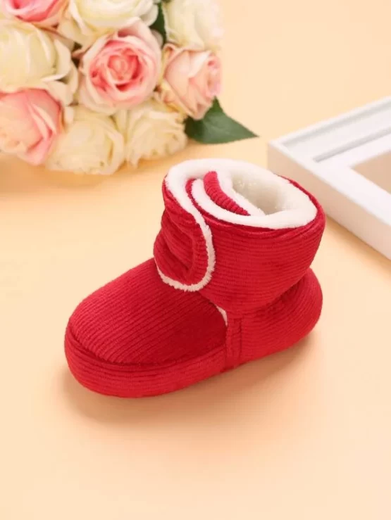 Baby Neon-red Thermal Lined Snow Boots - Image 3