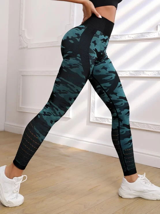 Camo High Waist Print Sports Leggings