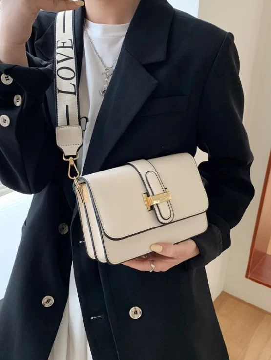 Fashionable Letter Mini Flap Crossbody Bag
