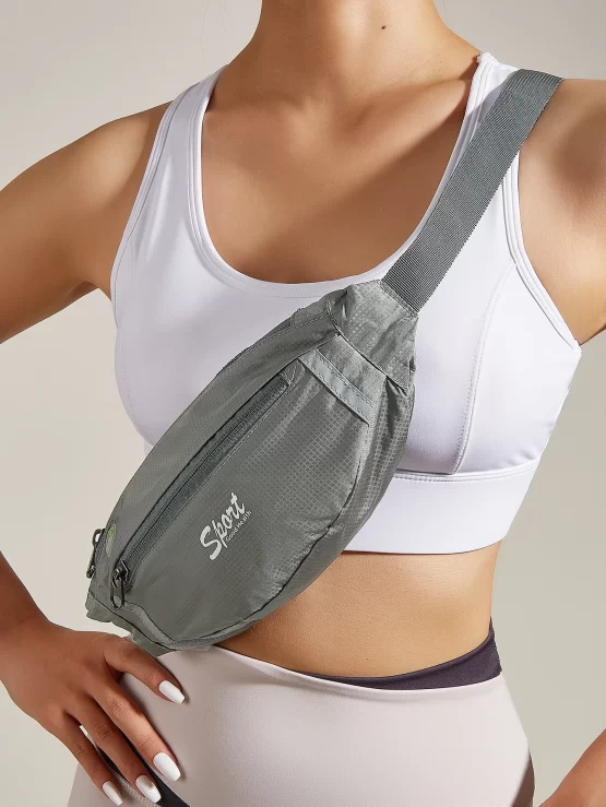 One Piece Fashionable Letter Graphic Running Bag