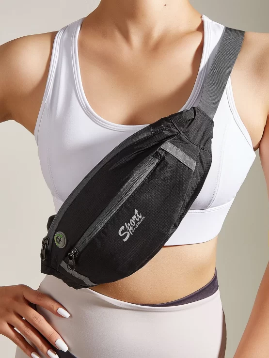 One Piece Letter Graphic Running Bag