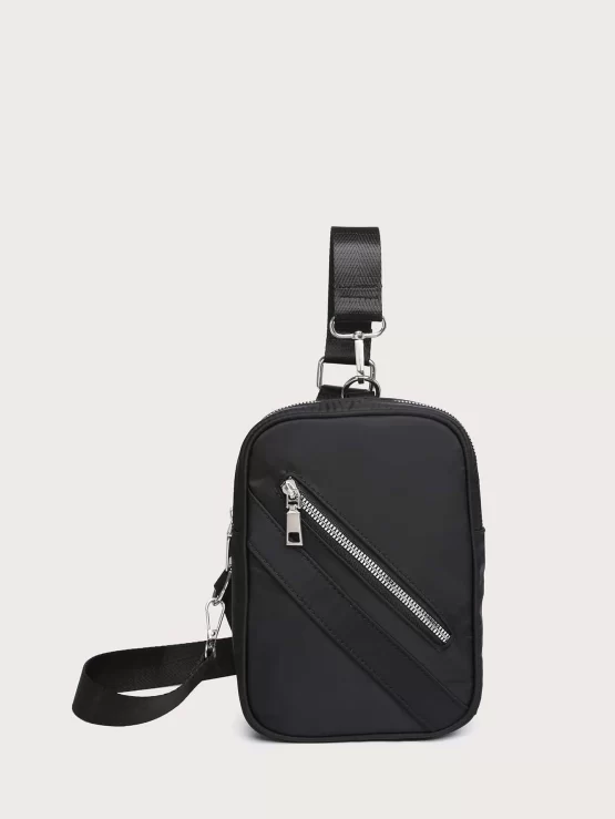 Zip Mini Front Fanny Pack With Coin Purse - Image 2