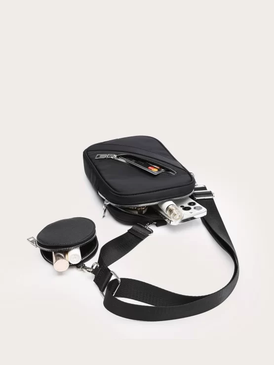 Zip Mini Front Fanny Pack With Coin Purse - Image 3