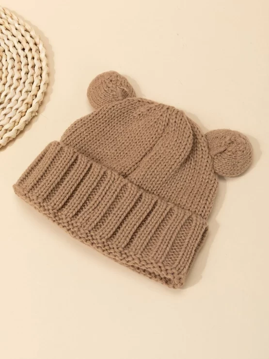 Toddler Kids Cartoon Ear Decor Beanie - Image 2