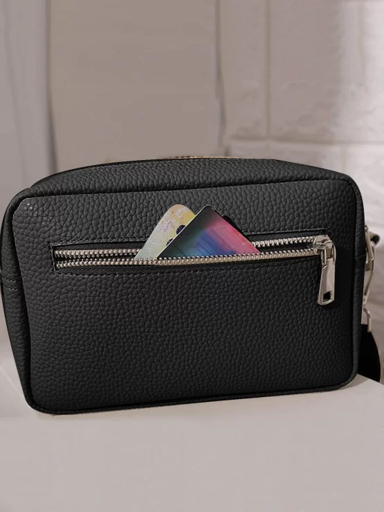 Elegant Plain Adjustable Minimalist Square Bag - Image 5