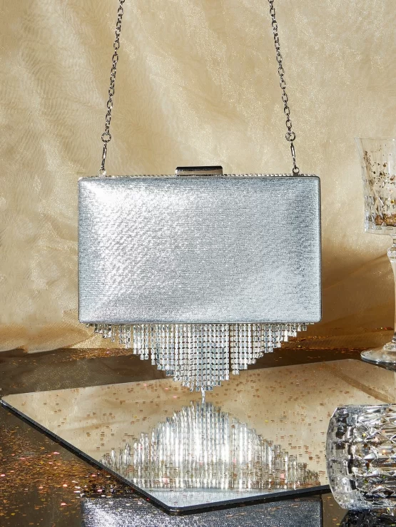 Mini Rhinestone Glamorous Evening Decor Bag - Image 3