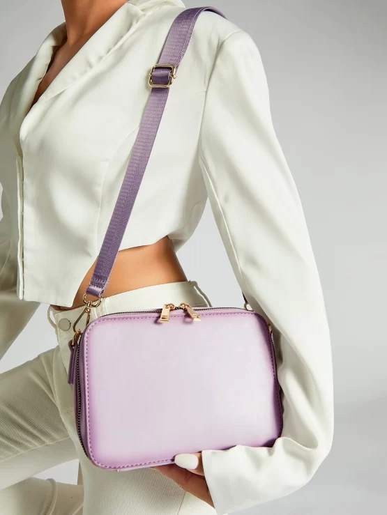 Mini Letter Fashionable Detail Square Bag - Image 3