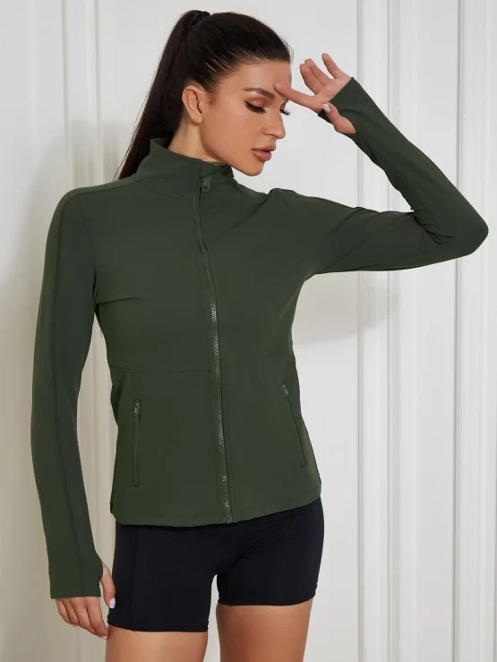VUTRU Zip Up Thumb Hole Sports Jacket - Image 3