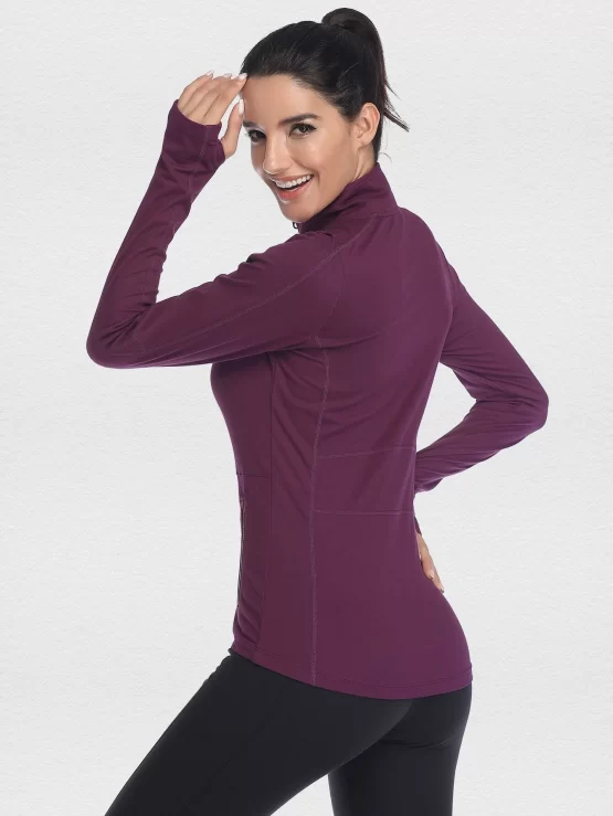 VUTRU Zip Up Thumb Hole Sports Jacket - Image 6
