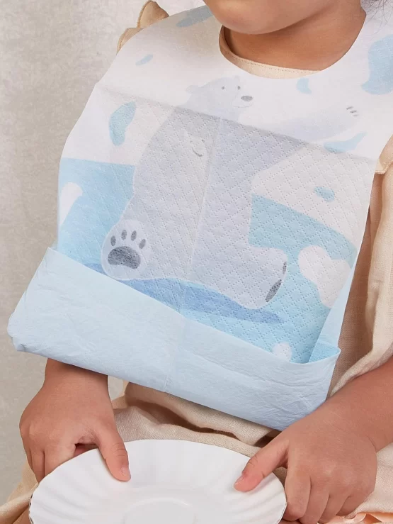 Ten Pieces Baby Cartoon Graphic Disposable Pattern Bib - Image 2