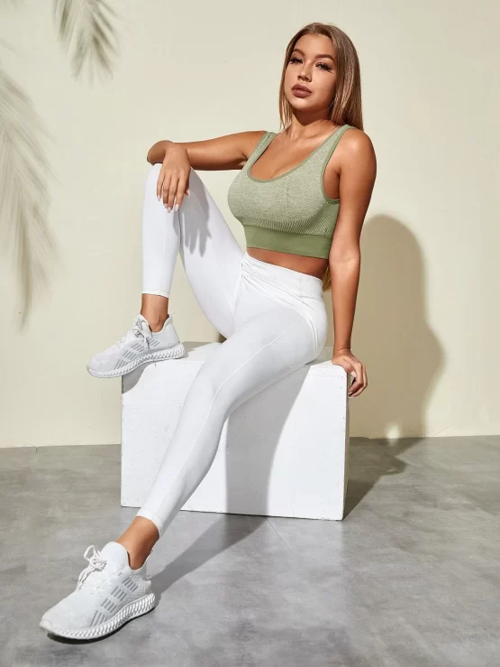 High Support Seamless Backless Sports Bra - Image 4
