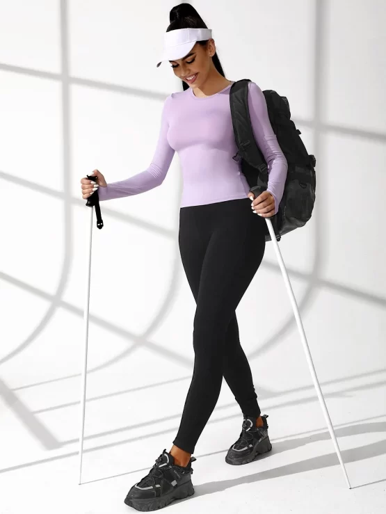 Breathable Striped Print Phone Pocket Sports Tee - Image 3