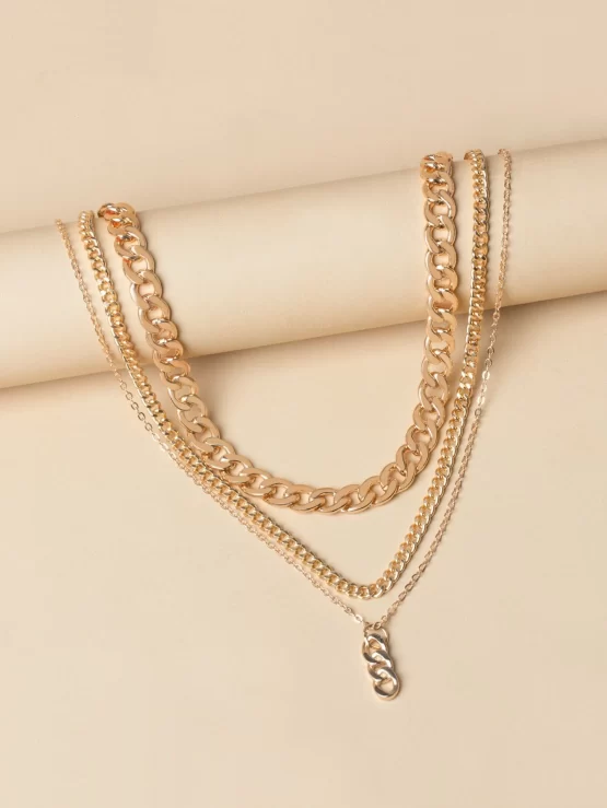 Chain Fashionable Charm Layered Necklace - Image 2