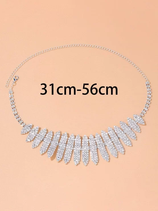 Glamorous Glass Rhinestone Decor Choker - Image 3