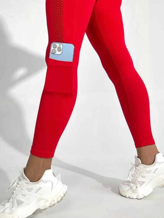Wide Waistband Phone Pocket Sports Leggings - Image 2