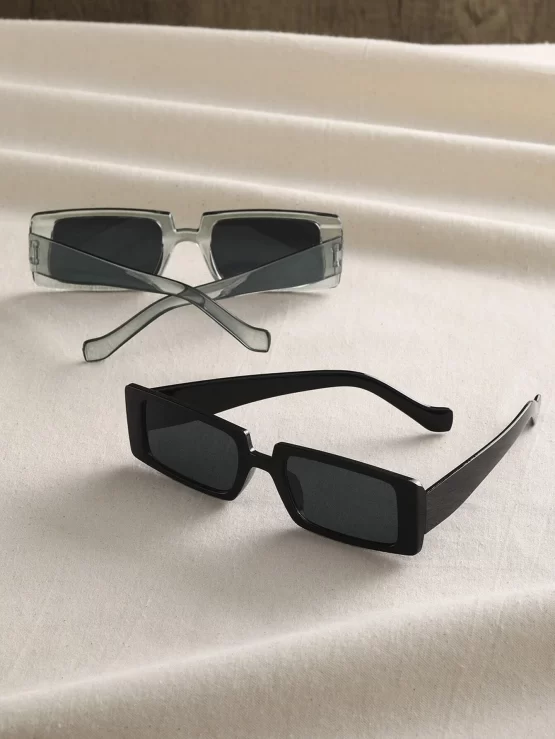 Two Pairs Square Frame Fashion Sunglasses - Image 2