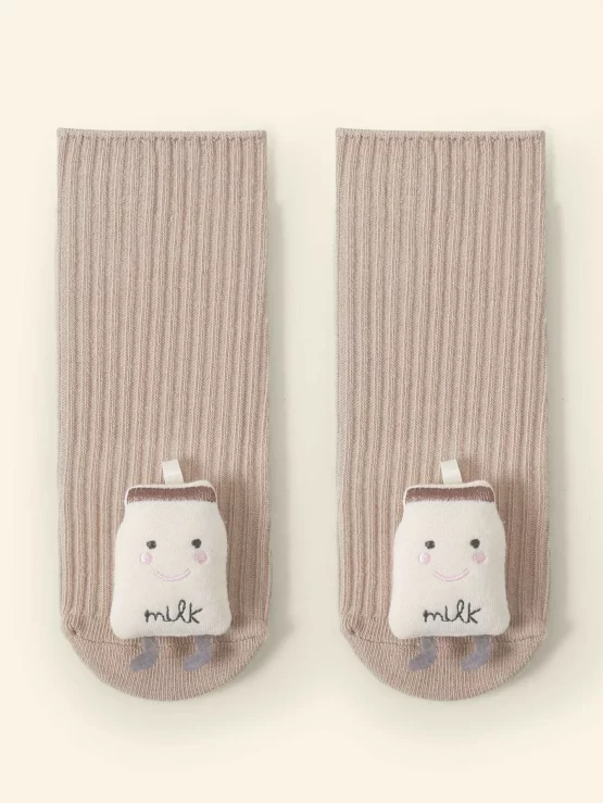 One Pair Baby Cotton Cartoon Decor Socks - Image 5