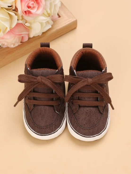 Baby Stitch Detail Lace-up Front Skate Shoes - Image 3