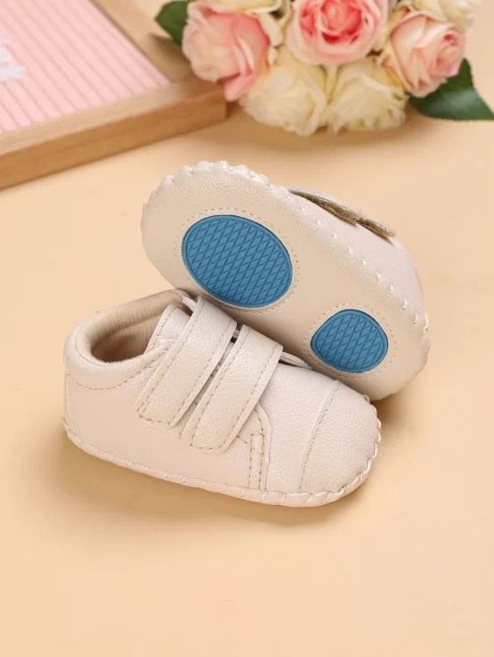 Baby Stitch Detail Hook-and-loop Fastener Strap Skate Shoes - Image 3