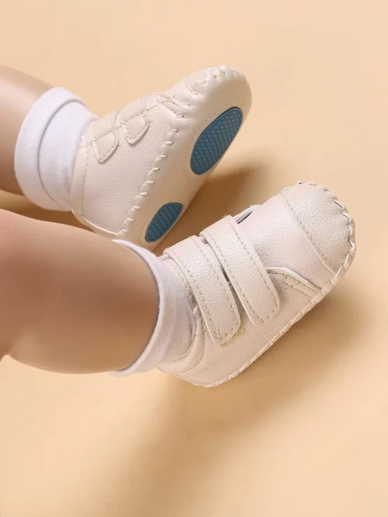 Baby Stitch Detail Hook-and-loop Fastener Strap Skate Shoes - Image 2
