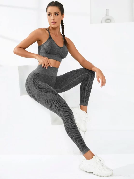 Criss Cross Back Sports Bra & Leggings
