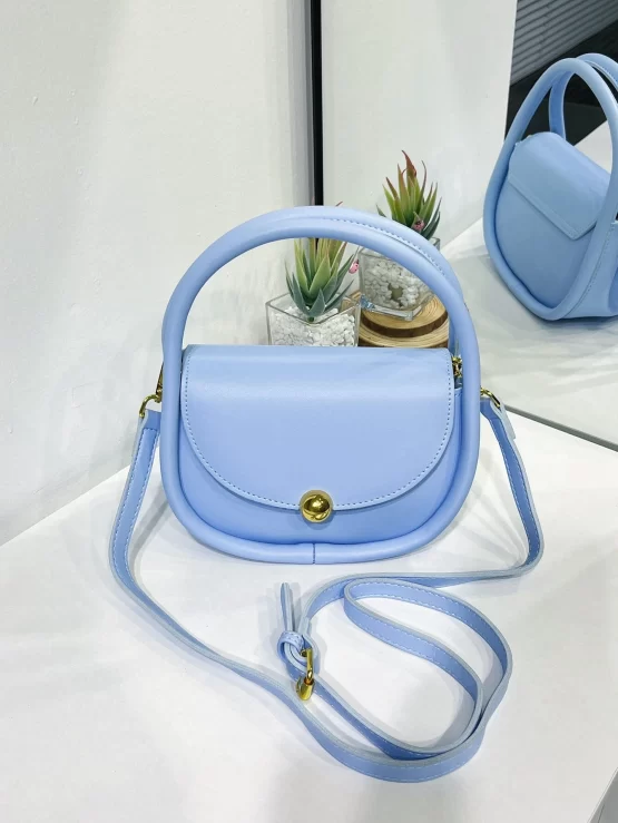 Mini Round Adjustable Decor Flap Saddle Bag