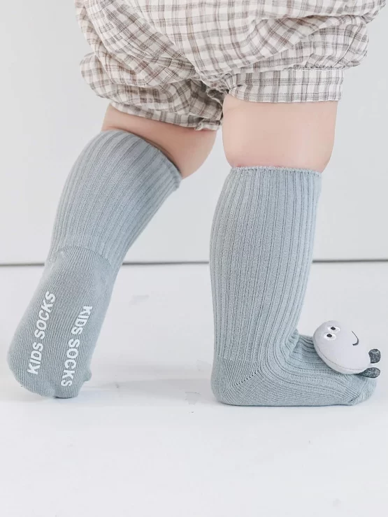 One Pair Baby Cotton Cartoon Decor Socks