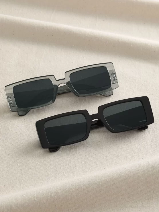 Two Pairs Square Frame Fashion Sunglasses