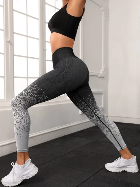 Dalmatian Print Tummy Control Sports Leggings
