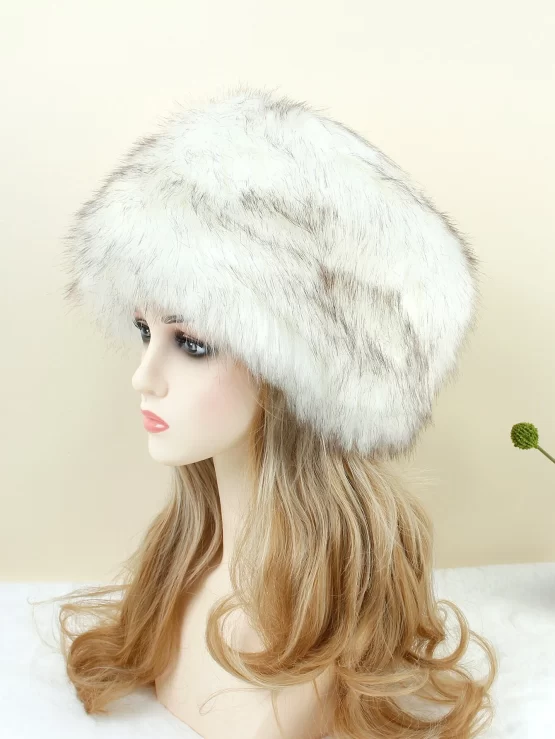 Two Tone Plain Casual Fuzzy Fedora Hat
