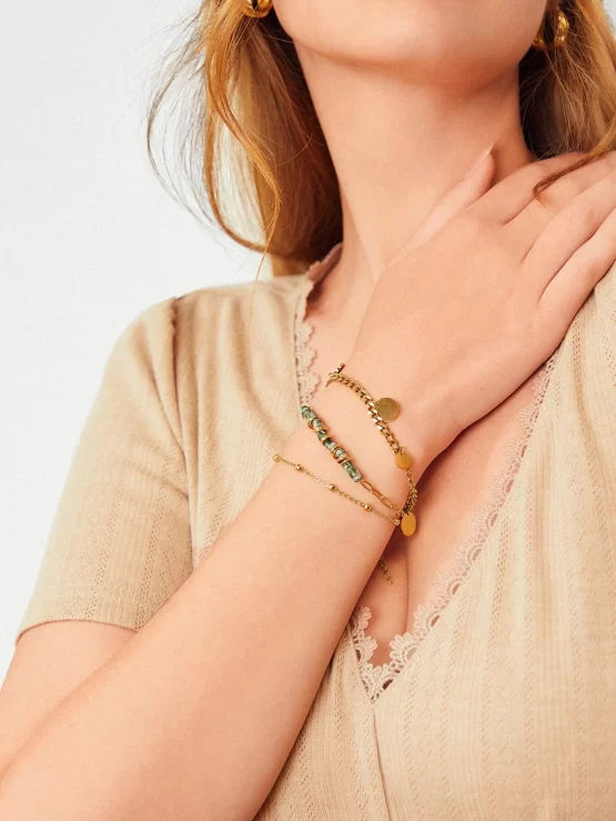 MOTF Premium Fashionable Round Charm Bracelet - Image 3