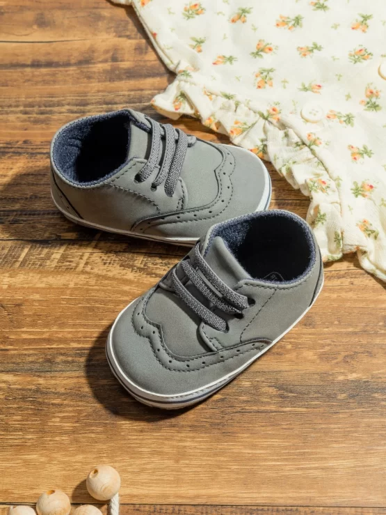 Baby Lace-up Teddy Lined Front Sneakers - Image 2
