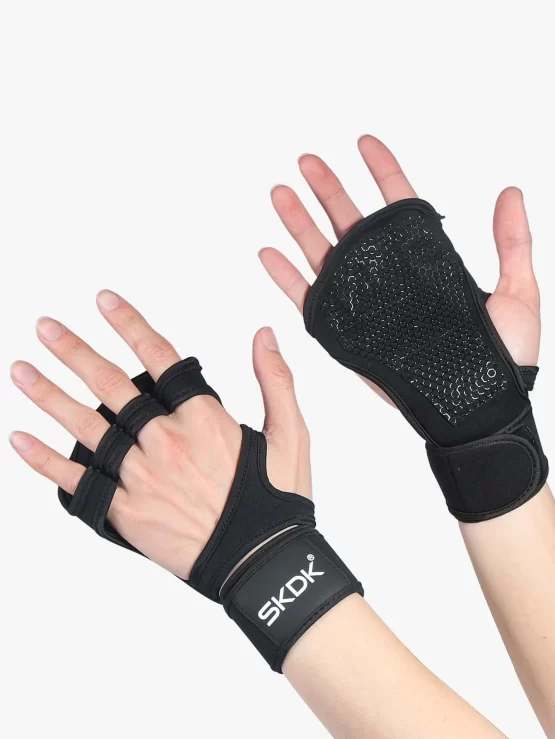 One Pair Non-slip Palm Protector Sports Gloves - Image 4
